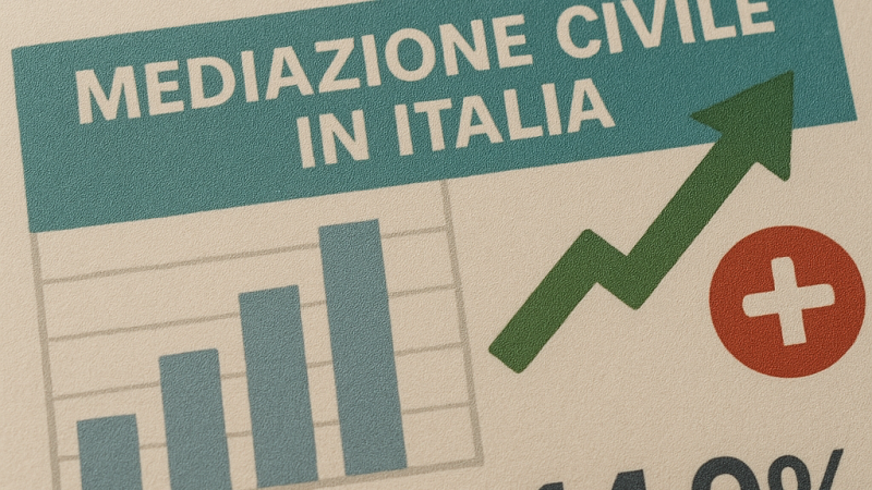 Cresce la mediazione, i dati del Ministero.