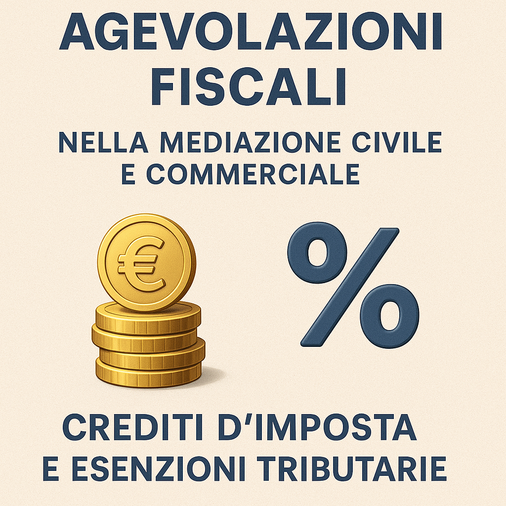 Le agevolazioni fiscali nella mediazione civile e commerciale: crediti d’imposta e esenzioni tributarie