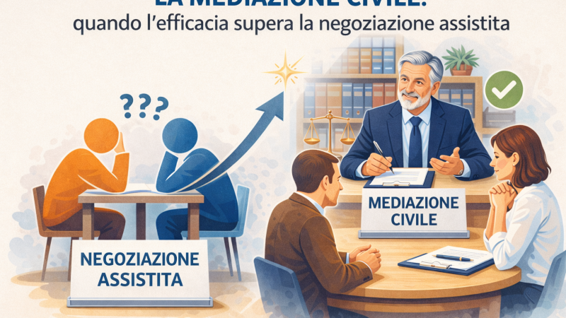 La mediazione civile: quando l’efficacia supera la negoziazione assistita