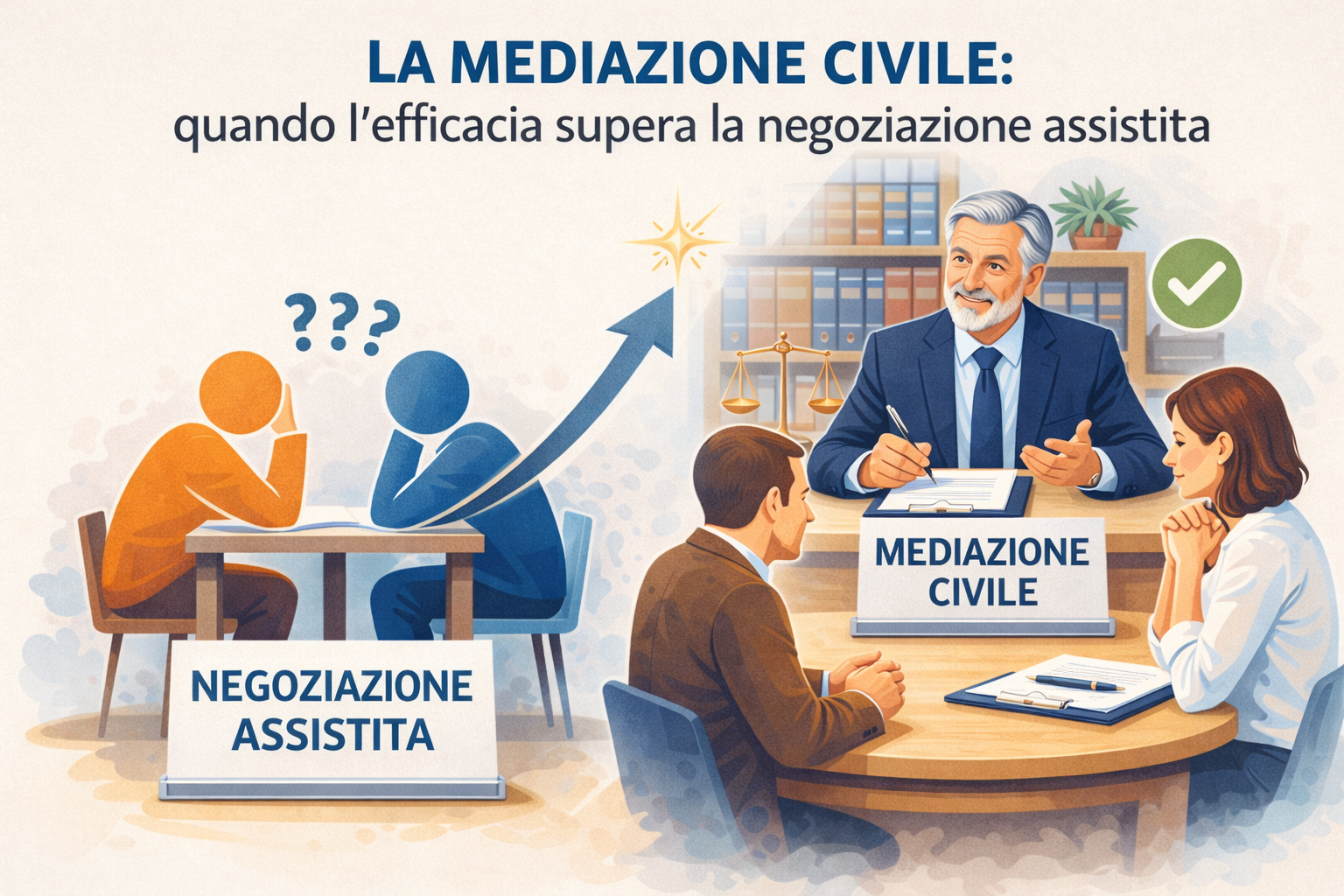 La mediazione civile: quando l’efficacia supera la negoziazione assistita