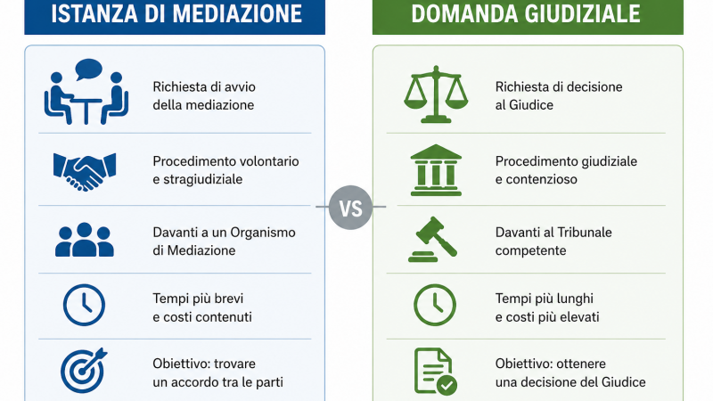 La simmetria tra istanza di mediazione e domanda giudiziale quale condizione di procedibilità: orientamenti giurisprudenziali e profili applicativi