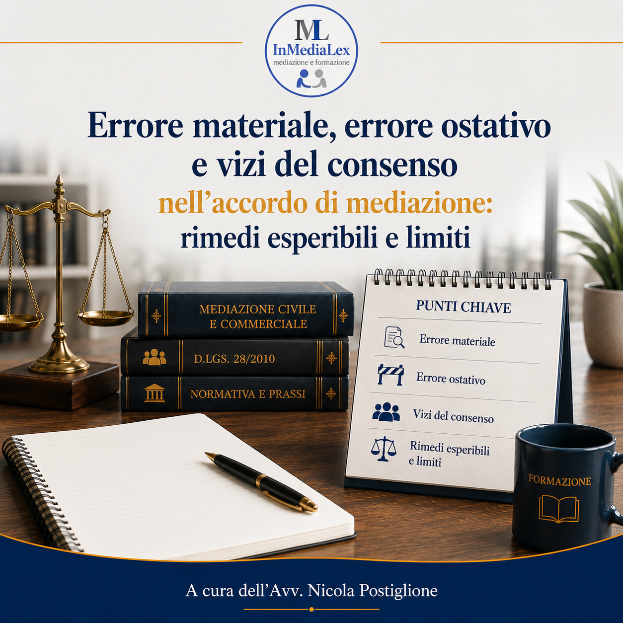 Errore materiale, errore ostativo e vizi del consenso nell’accordo di mediazione: rimedi esperibili e limiti