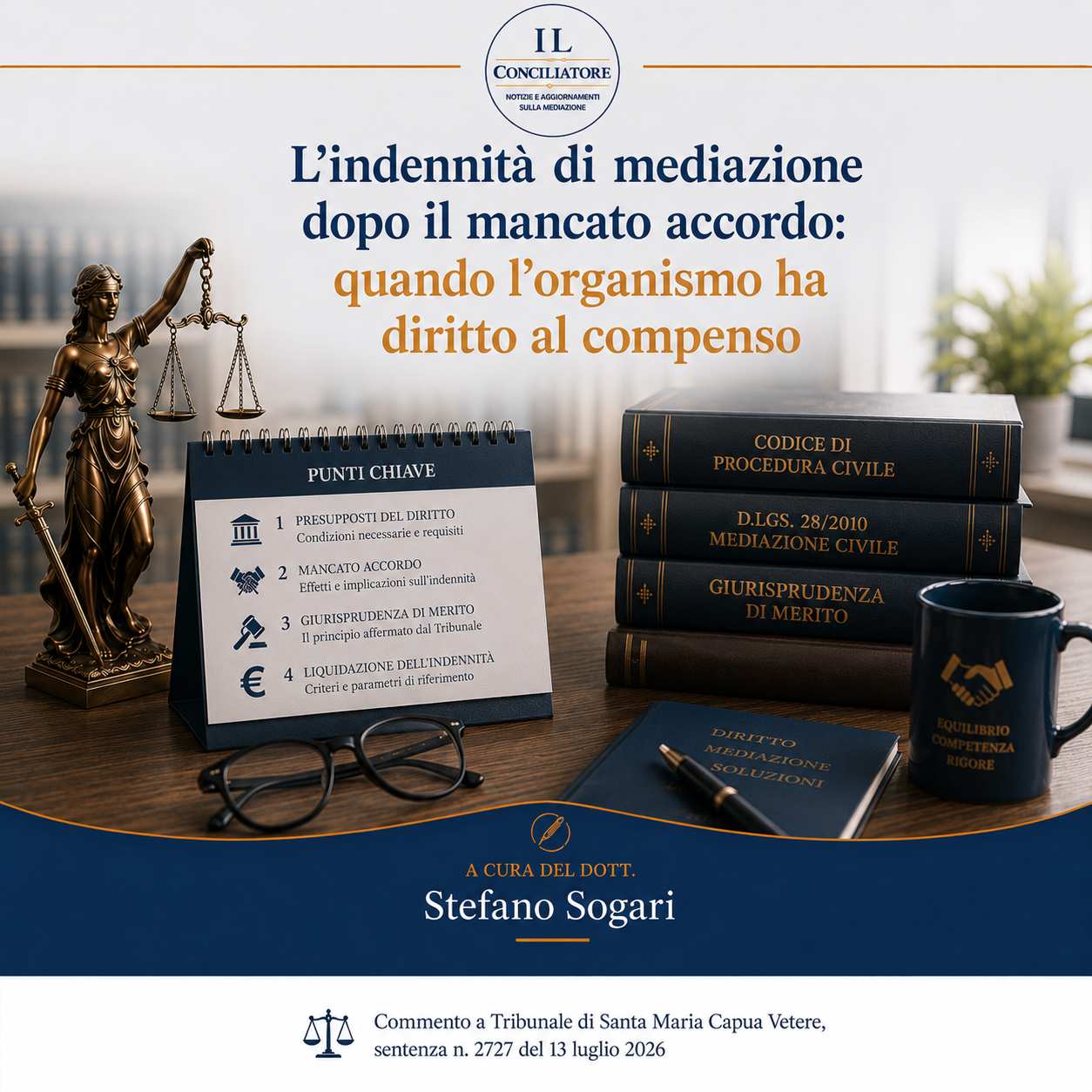 L’indennità di mediazione dopo il mancato accordo: quando l’organismo ha diritto al compenso