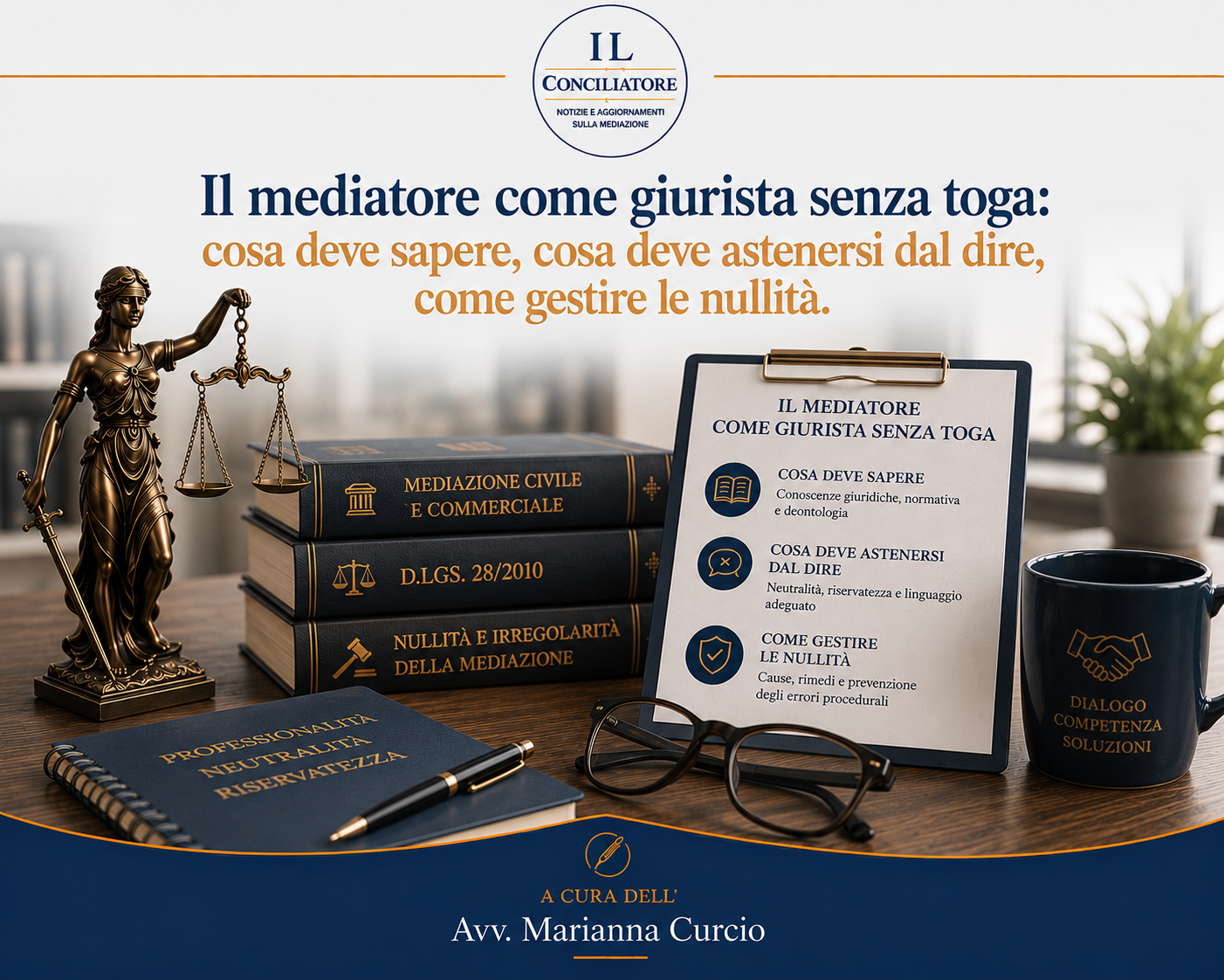 Il mediatore come giurista senza toga: cosa deve sapere, cosa deve astenersi dal dire, come gestire le nullità.