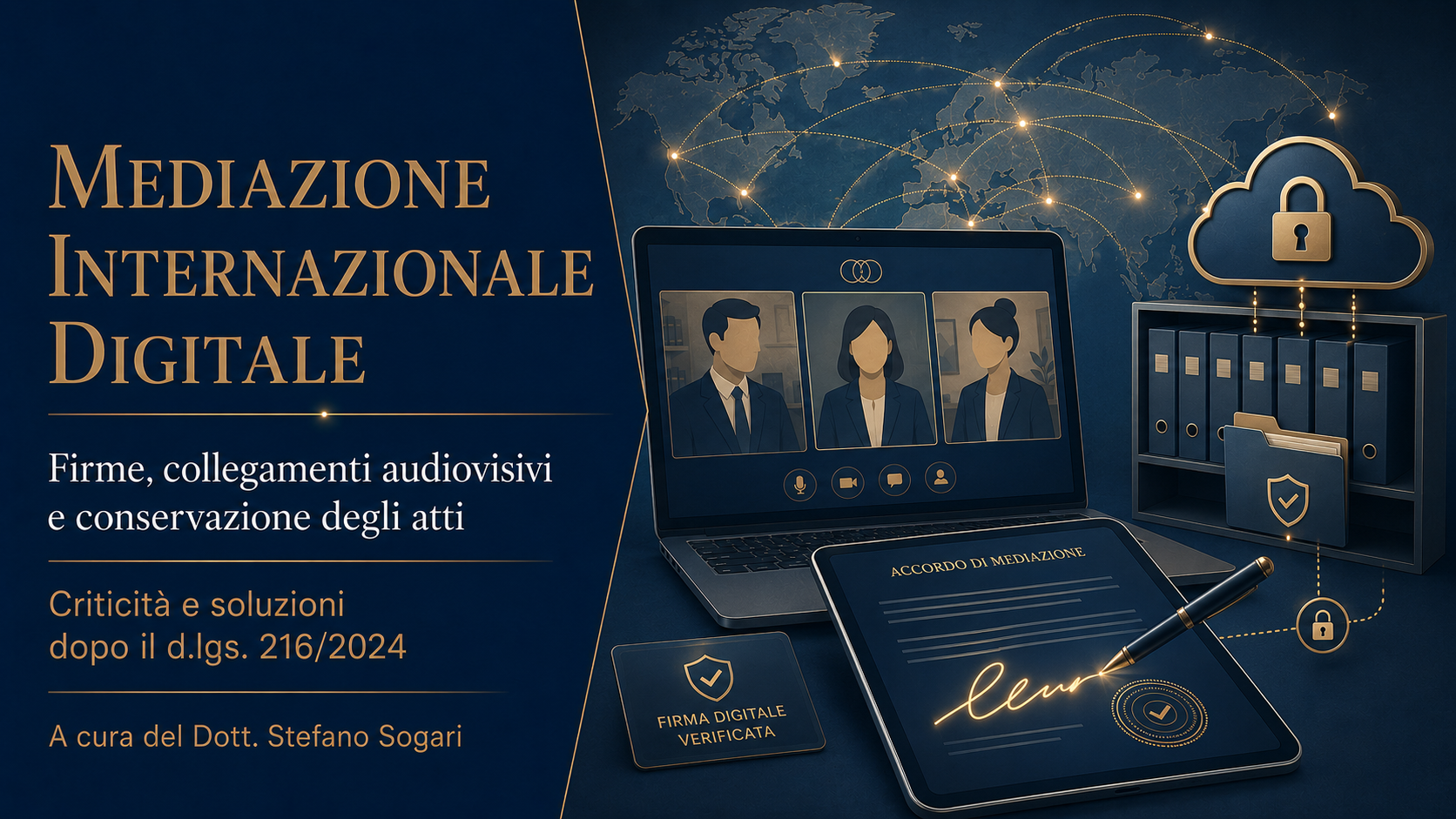 Firme digitali, collegamenti audiovisivi e conservazione degli atti nella mediazione internazionale: criticità operative e soluzioni dopo il d.lgs. 216/2024