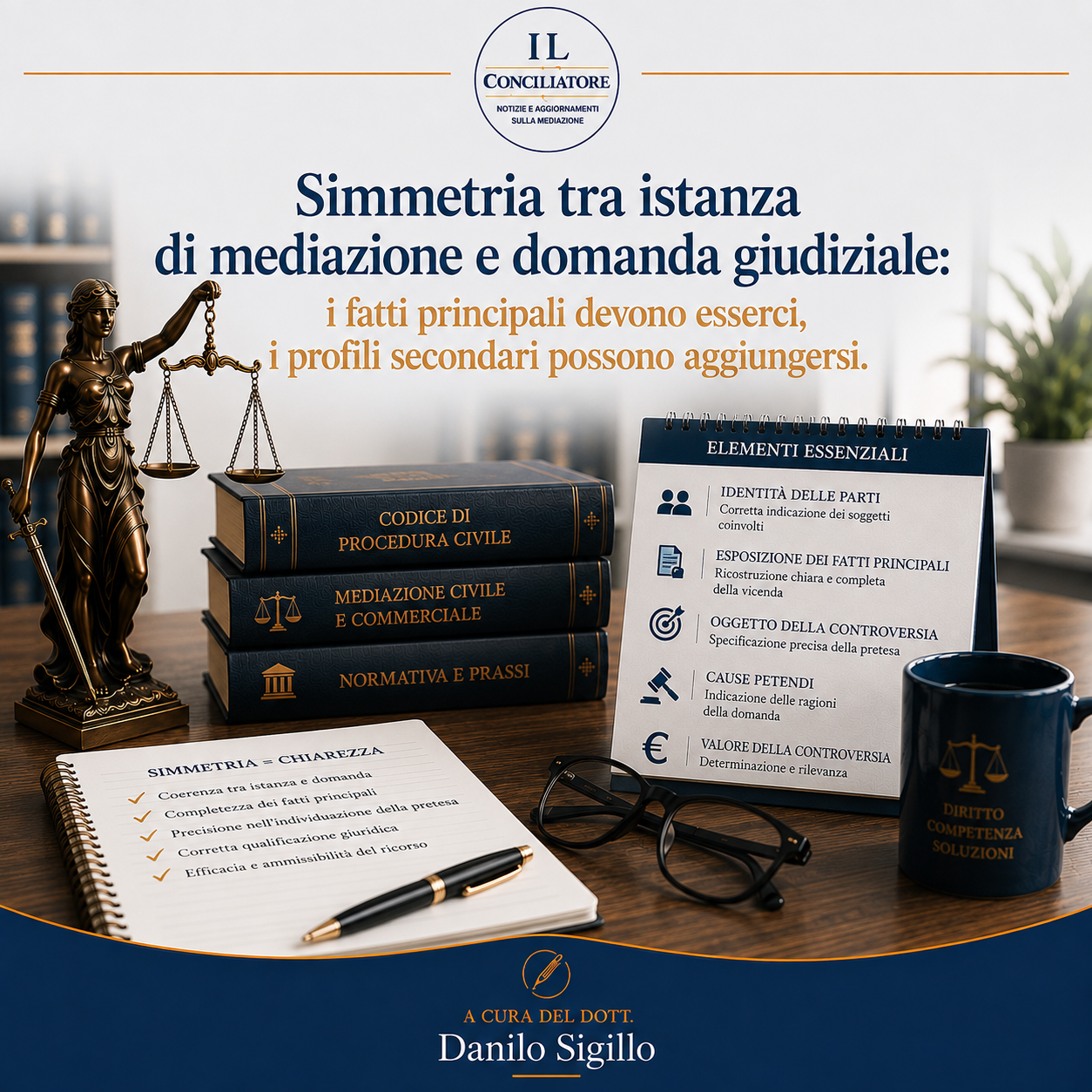 Simmetria tra istanza di mediazione e domanda giudiziale: i fatti principali devono esserci, i profili secondari possono aggiungersi.