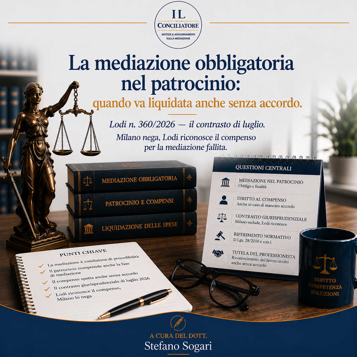 La mediazione obbligatoria nel patrocinio: quando va liquidata anche senza accordo