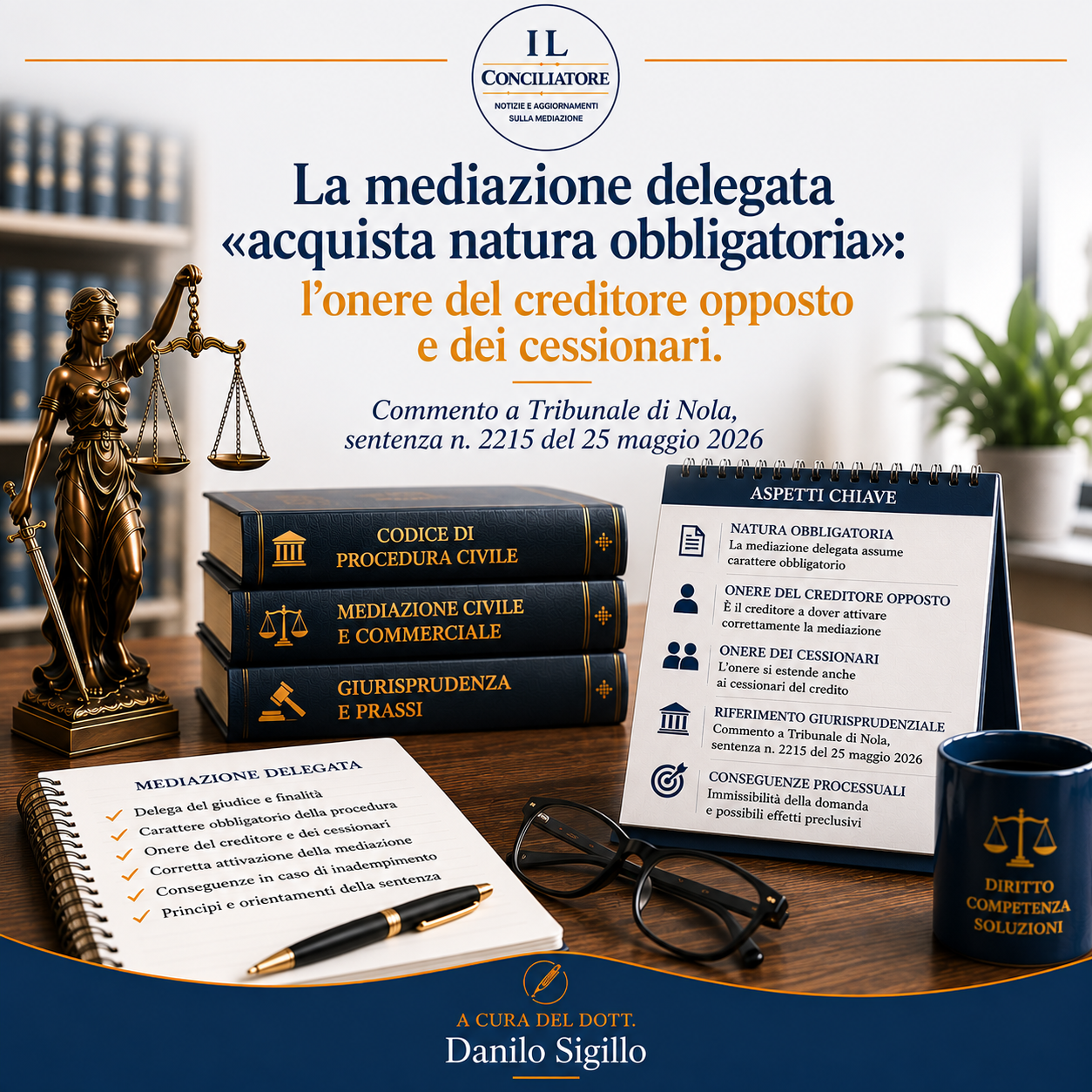 La mediazione delegata «acquista natura obbligatoria»: l’onere del creditore opposto e dei cessionari