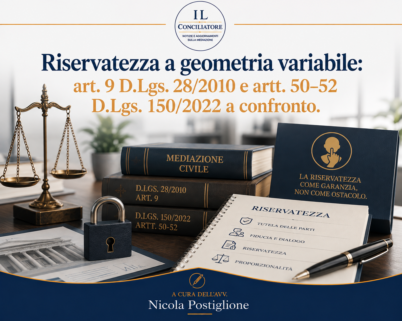 Riservatezza a geometria variabile: art. 9 D.Lgs. 28/2010 e artt. 50-52 D.Lgs. 150/2022 a confronto.