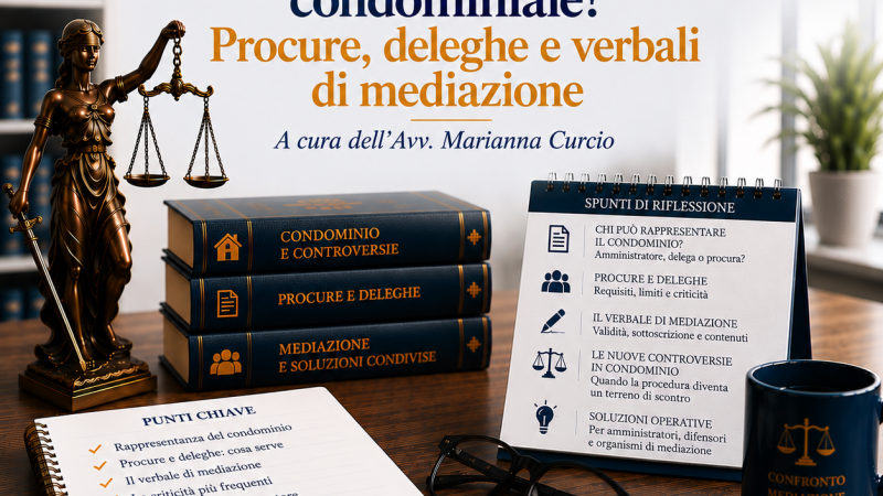Il nuovo vero contenzioso condominiale? Procure, deleghe e verbali di mediazione