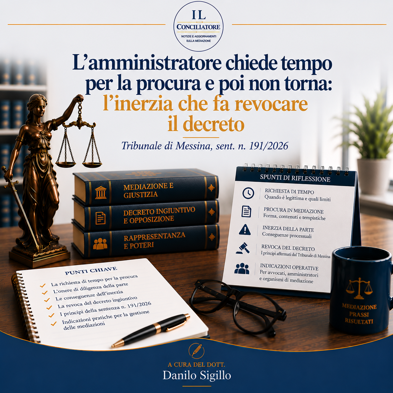 L’amministratore chiede tempo per la procura e poi non torna: l’inerzia che fa revocare il decreto